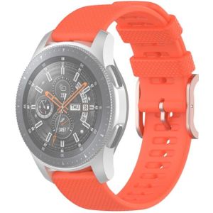 Voor Samsung Galaxy Watch3 45mm / Galaxy Watch 46mm 22mm Dot Texture polsband (Oranje)
