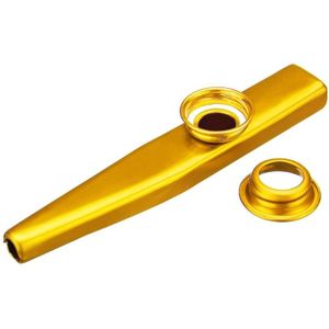 10 stuks metalen Kazoo kinderen begeleidings instrument (goud)
