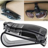 Multifunctionele bril zaak Atuo auto accessoires zonnebril houder Auto bevestiger Ticket Clip (zwarte Clip)