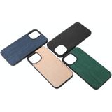 Houten Textuur PU-telefooncase voor iPhone 12 Mini