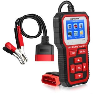 KONNWEI KW681 Auto 2.4 inch TFT-scherm OBD-foutdiagnose + 6V-12V-batterijtester ondersteuning 9 talen