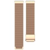 22mm Metal Mesh Polsband Horloge Band voor Fossil Gen 5 Carlyle / Gen 5 Julianna / Gen 5 Garrett / Gen 5 Carlyle HR (Rose Gold)