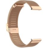 22mm Metal Mesh Polsband Horloge Band voor Fossil Gen 5 Carlyle / Gen 5 Julianna / Gen 5 Garrett / Gen 5 Carlyle HR (Rose Gold)