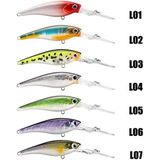 Seaknight SK006 Water Dance Long Tongue Board Deep Submersible Suspended Minoruya Bait Water Dance Bait Fake Bait (Color Random Delivery)