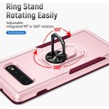 Voor Samsung Galaxy S10 + Pioneer Armor Heavy Duty PC + TPU Houder Phone Case (Pink)