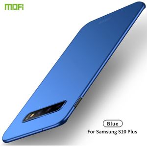 Voor Galaxy S10 PLUS MOFI Frosted PC ultradun hard case (blauw)