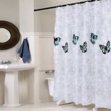 Butterfly waterdichte polyester douche wasbaar badkamer gordijnen  grootte: 240x180cm