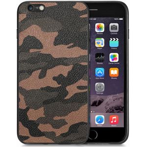 Voor iPhone 6 / 6s Camouflage lederen achterkant telefoonhoes