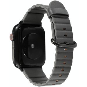 Loop Stripes Vervangende Band Watchband met Iron Buckle Voor Apple Watch Series 6 & SE & 5 & 4 40mm / 3 & 2 & 1 38mm(Grijs)