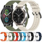 Voor Xiaomi Haylou GST LS09B 22 mm getextureerde siliconen effen kleur horlogeband