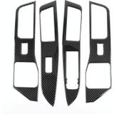 4 STUKS Auto Carbon Fiber Window Lift Button decoratieve sticker voor Ford Explorer 2020