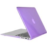 MacBook Air 11.6 inch 3 in 1 Kristal patroon Hardshell ENKAY behuizing met ultra-dun TPU toetsenbord over en afsluitende poort pluggen (paars)