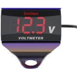 SumoCEPIN SMCP101 8-150V Motorfiets Gemodificeerde Voltmeter LED Digitale Display Elektrische Drukmeter  Kleur: Kleurrijke Beugel + Rode Voltmeter