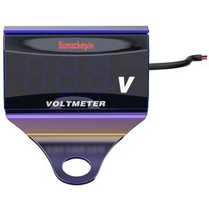 SumoCEPIN SMCP101 8-150V Motorfiets Gemodificeerde Voltmeter LED Digitale Display Elektrische Drukmeter  Kleur: Kleurrijke Beugel + Rode Voltmeter