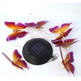 Outdoor Solar Wind Chime Lamp Binnenplaats Tuin Decoratie Led Landscape Lamp Ornaments  Stijl: Kleur Vlinder