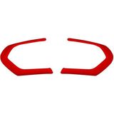 Auto Suede Wrap Thong Square Shape Stuurwiel Decoratieve Sticker voor BMW F Chassis  Links en Right Drive Universal (Wine Red)