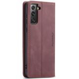 Voor Samsung Galaxy S30 / S21 CaseMe 013 Multifunctionele Horizontale Flip Lederen Case met Holder & Card Slot & Wallet(Wine Red)
