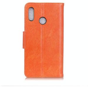 Voor Motorola Moto E7 Nappa Texture Horizontale Flip Lederen case met Holder & Card Slots & Wallet(Orange)