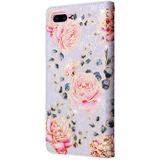 Bronzing Painting RFID Leather Case For iPhone 7 Plus / 8 Plus(Pastoral Rose)