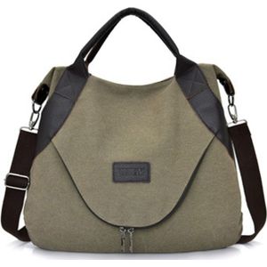 Eenvoudige vrouwen tas grote capaciteit tas reizen hand tassen voor vrouwen vrouwelijke handtas ontwerpers Schoudertas (groen)