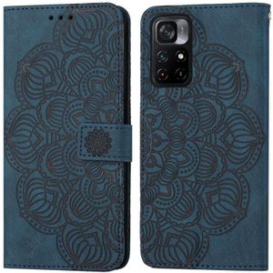 Voor Xiaomi Redmi Note 11 5G Mandala relif lederen telefoonhoesje