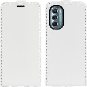 For Motorola Moto G 5G 2022 R64 Texture Vertical Flip Leather Phone Case(White)