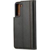 Voor Samsung Galaxy S30 Kalf texture Double Fold Clasp Horizontale Flip Lederen case met Photo Frame & Holder & Card Slots & Wallet(Zwart)