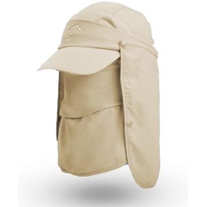 Multifunctionele Sun Hat Outdoor Vissen Sunscreen Hat Snelheid Dry Baseball Cap (Khaki)