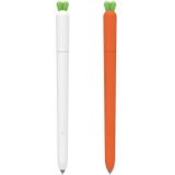 Leuke Carrot Vloeibare Siliconen Beschermkap voor Samsung Galaxy Tab S7 (Oranje)