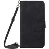 Voor Xiaomi Redmi K40 / K40 PRO / POCO F3 / MI 11I / MI 11X PRO / MI 11X Crossbody 3D In relif gemaakte Flip Lederen Telefoonhoes (Zwart)