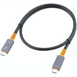 9046 100W USB-C / Type-C Male to USB-C / Type-C Male Two-color Data Cable 4K Audio Video Cable for Thunderbolt 3  Cable Length:0.6m