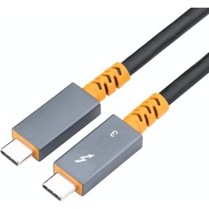 9046 100W USB-C / Type-C Male to USB-C / Type-C Male Two-color Data Cable 4K Audio Video Cable for Thunderbolt 3  Cable Length:0.6m