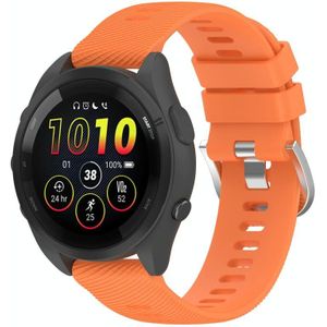 Voor Garmin Forerunner 265S 18 mm siliconen horlogeband in effen kleur