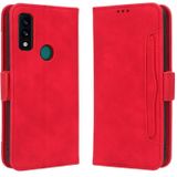 Voor AT&T Maestro 3 U626AA Skin Feel Calf Texture Card Slots Leather Phone Case(Rood)