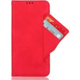 Voor AT&T Maestro 3 U626AA Skin Feel Calf Texture Card Slots Leather Phone Case(Rood)