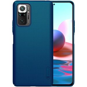 Voor Xiaomi Redmi Note 10 Pro / 10 Pro Max NILLKIN Frosted Concave-convexe Texture PC Beschermhoes (Blauw)