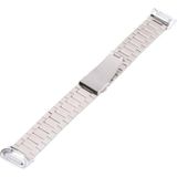 Voor Fitbit Charge 5 Five-Bead Steel Strap Horlogeband (Silver)