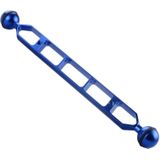 PULUZ 11 0 inch 27 9 cm aluminium dubbele ballen arm voor onderwater toorts/video licht (blauw)