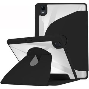 Voor OPPO Pad 11 2022 Acryl 360 Graden Rotatie Houder Tablet Lederen Case (Zwart)