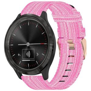 Voor Garmin Vivomove 3 20mm nylon geweven horlogeband