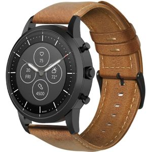 Voor Fossil Hybrid Smartwatch HR Oil Wax lederen horlogeband