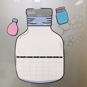 Wensen fles muur sticker Message Board magnetische schema koelkast sticker