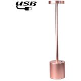 JB-TD003 I-vormige tafellamp creatieve decoratie retro eetkamer bar tafellamp  specificatie: USB (Rose Gold)