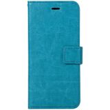 Voor iPhone X Crazy Horse textuur horizontaal flip lederen draagtas met houder & Card Slots & portemonnee & Foto Frame(Blue)