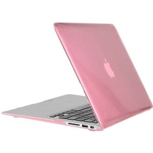 MacBook Air 11.6 inch 3 in 1 Kristal patroon Hardshell ENKAY behuizing met ultra-dun TPU toetsenbord over en afsluitende poort pluggen (roze)