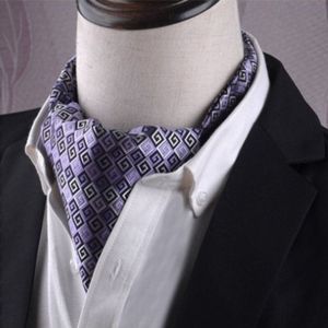 Gentleman's stijl polyester Jacquard mannen trendy sjaal Fashion jurk pak shirt Britse stijl sjaal (L251)