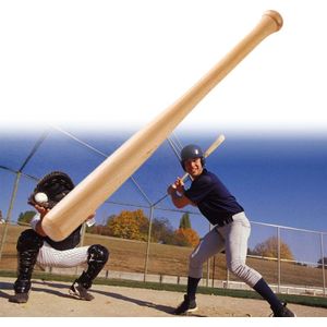 Heavy-Duty Solid Wood Baseball Bat  Size: 54cm