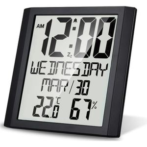 TS-8608 Multifunctionele groot scherm klok huishouden creatieve thermometer hygrometer