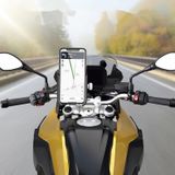 Fiets mobiele telefoon houder motorfiets elektrische auto navigatie mobiele telefoon houder  stijl: achteruitkijkspiegels (Zwart)