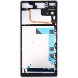 Voorzijde huisvesting LCD Frame Bezel plaat vervanger voor Sony Xperia Z3 / L55w / D6603(White)